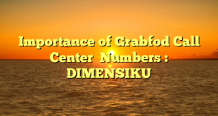 Importance of Grabfod Call Center  Numbers : DIMENSIKU